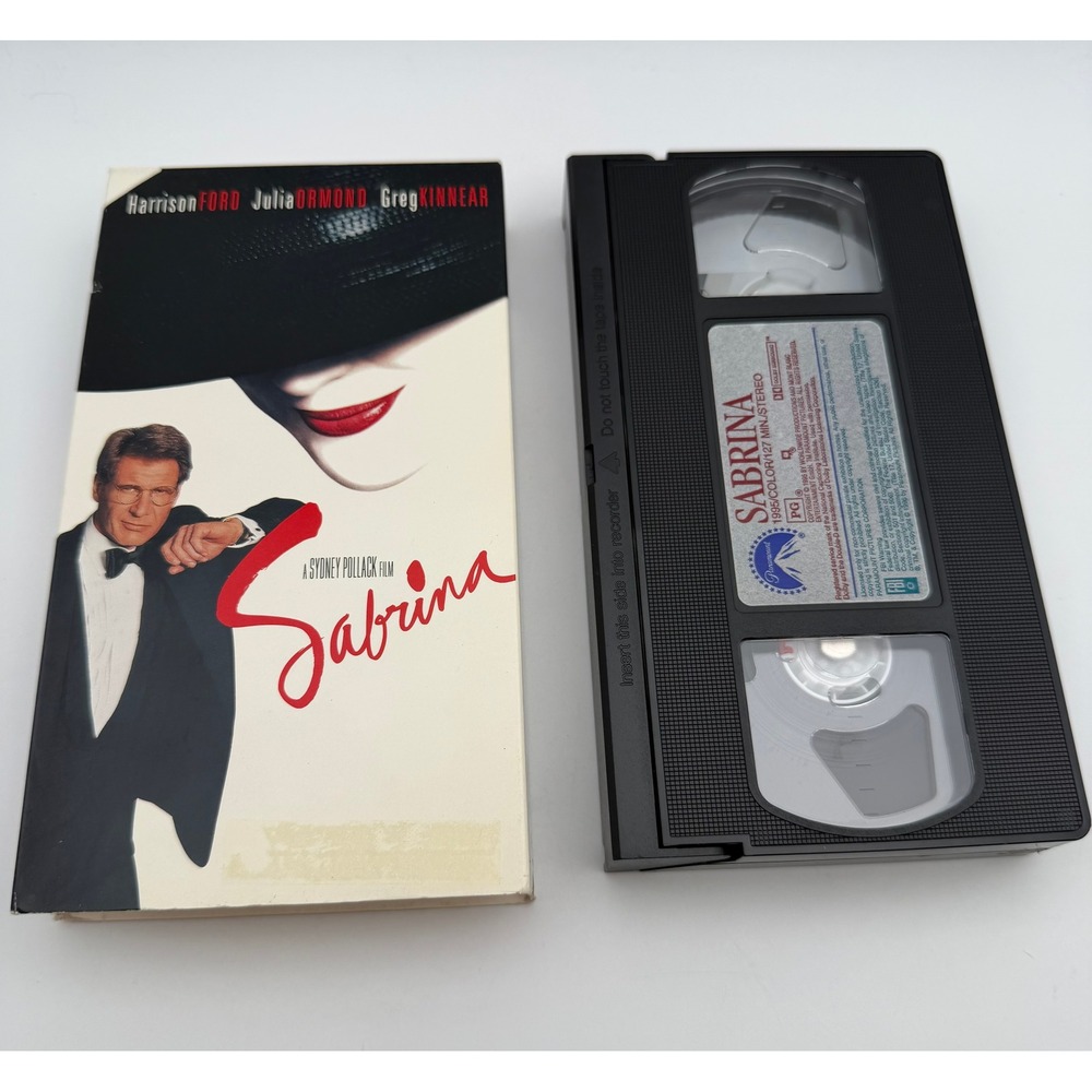 Sabrina VHS 1995 Harrison Ford Julia Ormond Paramount Pictures V053